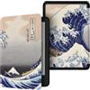 Akacy Custodia con motivo dipinto per Kindle Paperwhite da 6 pollici di 5a 6a 7a generazione 2012/2013/2015, sottile, morbida e flessibile in silicone TPU gomma posteriore con angoli rinforzati (11)