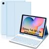 Hofsos AZERTY - Cover per tastiera per Samsung Galaxy Tab S6 Lite 10,4 2024/2022/2020, con tastiera magnetica Bluetooth senza fili, custodia con penna Holder per Galaxy Tab S6 Lite, colore: Blu