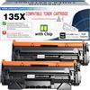 TONTINTA 135X W1350X ( 135A W1350A ) Cartucce di Toner Compatibili [con CHIP] Alta Capacità 2400 Pagine Nero per Stampanti M209 M209d M209dw M207dw M234d M234dw M234sdw M234sdn M235sdw (Confezione 2)
