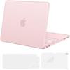 MOSISO Custodia Compatibile con MacBook Neo 13 pollici Cover A3404 2026 con chip A18 Pro, per MacBook Neo 13'' display Liquid Retina Case&Copritastiera&Pellicola, Rosa Pastello