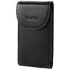 VIIGER Custodia da cintura in pelle per iPhone 14 Pro Max iPhone 13 Pro Max 12 Pro Max Samsung Galaxy S22 S23 Custodia universale da cintura per smartphone con clip ad anello per uomo, nero