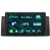 NVGOTEV Autoradio da 9 pollici per BMW X5 E53 1999-2006, Android Radio 8-core 4+64GB con Wireless Carplay/Android Auto Bluetooth WiFi 4G GPS Navi DSP FM AM RDS SWC DAB+ opzionale