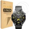 Mr.Shield Vetro Temperato Pellicola per HUAWEI Watch GT 4 GT4 46mm 3-Pezzi | 9H Durezza Protezione Schermo Senza Bolle Protettiva