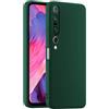 HULLIN Custodia per Telefono in Silicone Colorato, Adatta per Xiaomi MI 10 Pro 5G (6.67) - Verde scuro