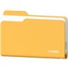 Hagibis Alloggiamento SSD, stile cartella USB 3.2 Gen2 10Gbps a NVMe PCI-E M.2 SSD Case, M.2 custodia per disco rigido esterno per MacBook, laptop, iPad, Android, iPhone 17 Pro Max (giallo 2230-2280)