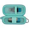 casmilee Borsa per USB Stick compatibile con SanDisk/per Samsung/per PNY Flash Drive, Memory Stick Thumb Drive, borsa per dati, 16/32/128GB Accessori Elettronici Portatile (Blu Verde)