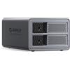 ORICO RAID Hard Drive Enclosure 2 Baia USB 3.0 per SSD da 2,5/3,5 pollici HDD fino a 44TB Supporto Modalità Raid 0/1/JBOD/CLEAR Backup di Espansione Senza Vassoio (lega di Alluminio)-9828RU3