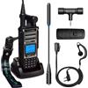 HYSHIKRA QUANSHENG TK-11 (8) Walkie Talkie 10W VHF/UHF 3000mAh Supporto pastella Ricezione a banda piena e trasmissione multi-banda Analizzatore di spettro NOAA (con auricolare a forma di G)