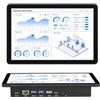 HEIGAOLAPC Computer Mini PC Mini Desktop con Touchscreen 11,6 Pollici Win 11 N5100, 8GB RAM, 128GB eMMC, PC-mini Senza Ventola, 4K Doppia Uscita Display HDMI 2,0 Type-C3,1, WiFi5.0, 4xUSB3,0, RS232