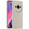HULLIN Custodia per Telefono in Silicone Colorato, Adatta per Redmi A3 / Redmi A3X / POCO C61 (6.71) - Bianco antico