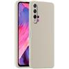 HULLIN Custodia per Telefono in Silicone Colorato, Adatta per HUAWEI Nova 5T / Honor 20 (6.26) - Bianco antico
