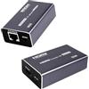 Zecamin HDMI Extender 4K, su Ethernet CAT5 CAT6 CAT7, estende fino a 65 metri (213 piedi), trasmettitore e ricevitore HDMI 4K@30Hz 1080P@60Hz Full HD con funzione EDID.