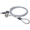 Manhattan Lucchetto di sicurezza per notebook (1,4 m), cavo in acciaio con chiave 440271
