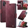 Cracedily Cover per Samsung Galaxy Note 10 Plus Case, Libro Custodia Portafoglio Premium Pelle PU, Slot Scheda, RFID Shieldon, Chiusura Magnetico Aletta Antiurto Case Custodia per Note 10 Plus, Rosso