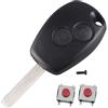 HooRLZ Guscio chiave per R-enault Clio Mode Twingo Kangoo chiavi, chiave auto Clio 2 tasti, chiave di ricambio Kangoo R-enault telecomando