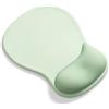 AOKSUNOVA Tappetino Mouse Ergonomico con Poggiapolsi Mouse Pad Verde Salvia | Cuscinetto in gel morbido, superficie liscia, base in silicone stabile e design con bordi rinforzati per l'uso quotidiano