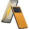 HULLIN Custodia Compatibile Con POCO F6 Pro (6.67), Cover Protettiva Pelle PU - Giallo