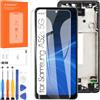 Arbilato Schermo LCD per Samsung Galaxy A52s 5G A528B - Schermo per Samsung A52s 5G SM-A528N SM-A528B/DS LCD Display Digitalizzatore Touch Screen Sostituzione Assembly Kit Riparazione (Nero con Telaio)