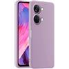 HULLIN Custodia per Telefono in Silicone Colorato, Adatta per OnePlus Nord 3 / OnePlus Ace 2V (6.74) - Erba Viola