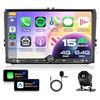 VECHTEL Autoradio 4G+64G Android 15 per VW Golf 5 6 Passat Jetta Caddy EOS T5 Tiguan Touran CC Polo, 9'' IPS HD Schermo co Carplay Android Auto senza Fili Bluetooth GPS Wi-Fi USB/Tipo-C FM RDS Camera