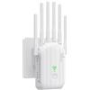 LAIVIYA Amplificatore WiFi 1200 Mbps per Casa, Ripetitore Segnale WiFi 2.4GHz/5GHz con 6 Antenne ad Alto Guadagno, Porta LAN Gigabit, Modalità Router/AP, WPS, per Streaming Gaming Online Senza Interruzioni