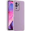 HULLIN Custodia per Telefono in Silicone Colorato, Adatta per Redmi Note 10S / Redmi Note 10 (4G) / POCO M5s (6.43) - Erba Viola