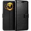 Shantime Custodia Portafoglio in Pelle PU Compatibile con Doogee S200 X, Cover con Chiusura Magnetica, Tasche per Carte e Funzione Stand (Nero)