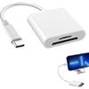afhgdjr Lettore SD USB C, adattatore per scheda SD USB C per iPhone 15/16/iPad/MacBook/Mac/Fotocamera (porta USBC), tipo C SD Card Reader SD/Micro SD,per Samsung Galaxy S24 S23/Xiaomi,Plug and Play