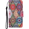 Choeeu ChoosEU Cover a Libro per Samsung Galaxy A34 5G, Mandala | Portafoglio Custodia, Magnetica Copertura Telefono in Pelle, Disegni Elegante Fiori Motivo, Antiurto Protettiva Flip Case