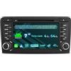 NVGOTEV Android 14 Autoradio per Audi A3 2003-2012 & S3 8P 2006-2012 & RS3 Sportback 2011-2012, Radio da 7 pollici con lettore CD/DVD, Wireless Carplay/Android Auto GPS WiFi Bluetooth 4G SWC