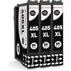 CLYWENSS Compatibili 405XL 405 XL Nero Cartucce d'inchiostro Multipack per Epson WorkForce Pro WF-3825 WF-3820 WF-4820 WF-4825 WF-4830 WF-7310 WF-7830 WF-7840 WF-3825DWF WF-4820DWF WF-7310DTW, 3-Pezzi