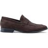 Infinity Leather Mocassini da Uomo Dolcetto in camoscio Marrone, Scarpe Eleganti Slip-on