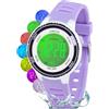 Juboos Orologio Bambina,con Cinturino Stampato e 7 Luci Colorate,Orologio Digitale Impermeabile per Bambini con Orecchie da Gatto per Ragazzo e Ragazza da 4 a 12 Anni