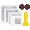 Jolsaawie Kit di toppe in fibra di alluminio per cartongesso, 8 pezzi, 6/15/20 cm, facili e veloci da fissare al muro