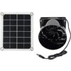 JSGHGDF Ventilatore solare in polistirene ABS, 12 cm, scarico per controllo dell'umidità in cucina, bagno, tende, ventilatore solare per controllo dell'umidità