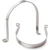 YYIGVMO 2 Pezzi Ø 170mm U-Fascette Stringitubo, Cinghia Rigida per Tubi in Acciaio Inox 304, Clip per Condotto con 2 Fori, per Tubi e Cavi