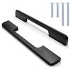 Nexafix Maniglie per Mobili Cucina - Set 10 - Interasse 128mm - Barra Moderna Nero Opaco Alluminio - Ante Cassetti Armadi Comò Bagno Guardaroba - 147mm