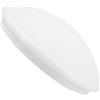 WOONEKY Copertura Plafoniera Soffitto in Plastico Resistente e Semplice per Lampade di Sicurezza, Paralume Bianco Raffinato per Camera e Studio