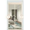 Hixingo Zanzariera Magnetica per Porte, Tenda Zanzariere Magnetiche per Porte Finestre Si Impedisce Agli Insetti, Facile da Installare per Tutti Terrazza Porte e Finestre (100x210cm,Beige)