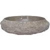 vidaXL Lavandino Grigio Ø40x12 cm in Marmo