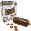 Buroku - Cryptex Da Vinci Puzzle Box - Lucchetto a combinazione segreta, Puzzle Logica e Mistero, Puzzle Stem Educativo con Monete, Gioco di Ingegneria per Bambini e Adulti