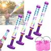 NNBWLMAEE Glowing Rainbow LED Water Blaster | Summer Fun that Pops Like Magic! Glowing Rainbow Water Blaster, Light-Up Firework WaterGun, High-Pressure Squirt, Pool, Backyard, Beach, Birthday (4pcs)