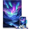 AITEXI Puzzle da 2000 pezzi per adulti Paesaggio montano dell'aurora boreale Gioco rompicapo Attività divertenti a casa, regali di compleanno, regali di viaggio, 70x100cm