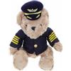 WOONEKY Orsetto Di Peluche Pilota Morbido 22 Cm Per Bambini Bambola Decorativa Regalo Per Feste e Camere Da Letto