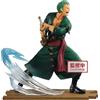 Banpresto One Piece Roronoa Zoro - Log File Selection - Fight Unisex Action Figure da Collezione Standard PVC, Multicolore
