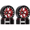 INJORA Cerchi Beadlock 1.3 in Alluminio Offset Negativo -5.25mm per SCX24 TRX4M 1/24 1/18 RC Crawler