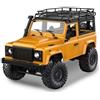 RMT MODELS Auto telecomandata robusta 1:12 - Land Rover Defender D90 RC Auto 4WD con luce LED, trasmissione in metallo, veicolo fuoristrada, 30 minuti di guida, auto telecomandata a distanza dagli 8