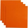 Q-Bricks Confezione da 4pz. Base 20X20 Borchie Arancio Chiaro 150