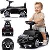 sun baby Macchinina Cavalcabile per Bambini, Macchina a spinta da 12 mesi, volante audio, sedile con schienale, vano portaoggetti sotto il sedile, protezione antiribaltamento (Nero)