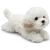 MAOWO Planet Cane Maltese Peluche Cucciolo Bianco in Posizione Sdraiata 19cm
